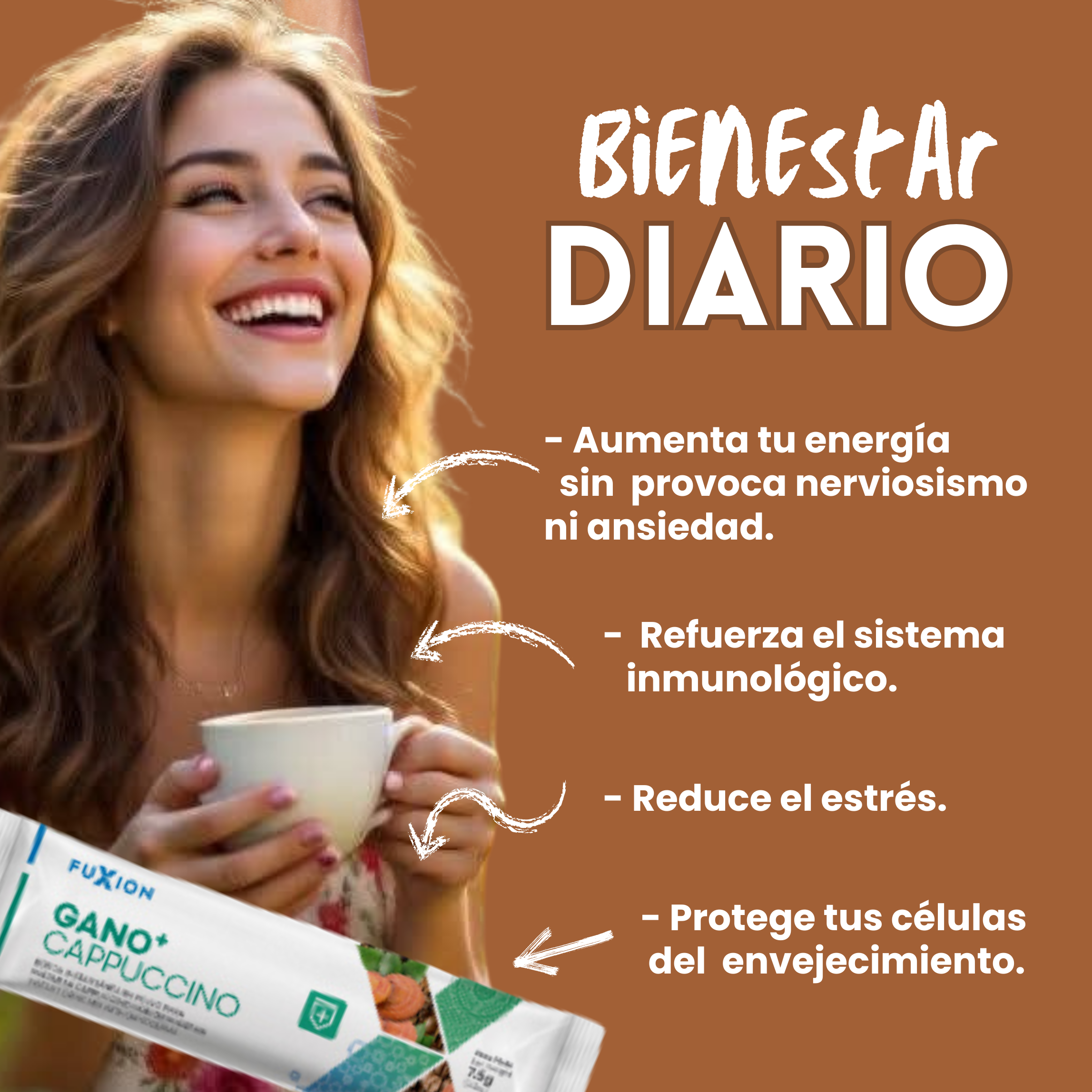 GANO+ CAPUCCINO DE FUXION